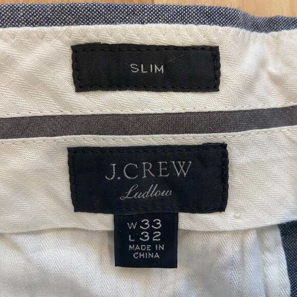 J Crew Ludlow Slim-fit unstructured suit pant in Irish cotton-linen blend - Picture 4 of 8